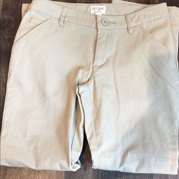 Cat & Jack Tan School Pants Girls Size 10 Plus - Picture 14 of 14